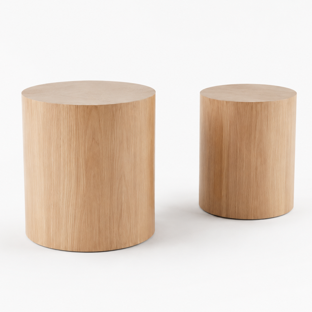 Mesa Cilíndrica / Taburete (juego de 2)