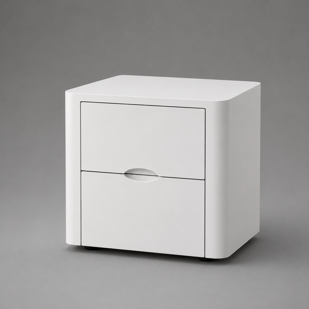 Mesa de Luz Curva — 2 Cajones