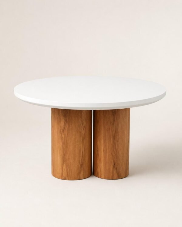WhatsApp Image 2026-06-27 at 17.38.53 Mesa Ratona Circular — Base Cilíndrica