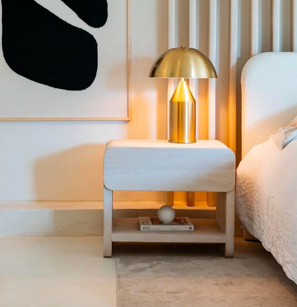 Mesa de Luz con Cajón — Guías Telescópicas